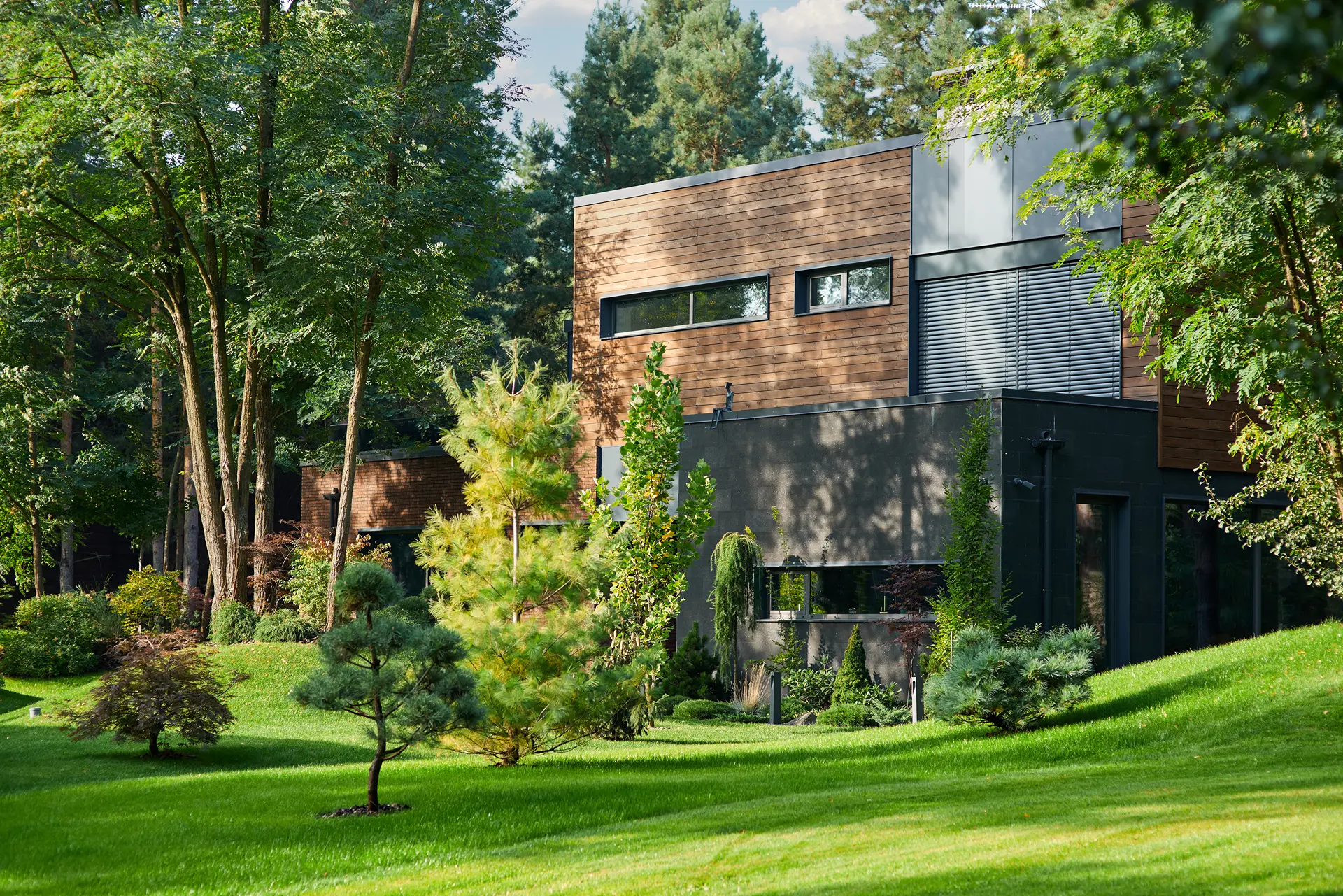 Modern Wooden Cottage House Built In Pine Forest 2026 03 25 00 56 44 Utc